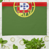 Portugiesische Flagge Geschirrtuch (Gefaltet)