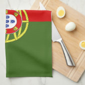 Portugiesische Flagge Geschirrtuch (Viertel Falte)