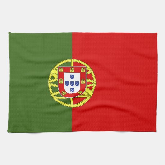 Portugiesische Flagge Geschirrtuch (Horizontal)