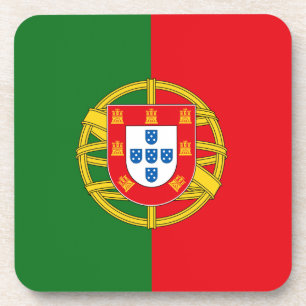 portugiesische Flagge Getränkeuntersetzer