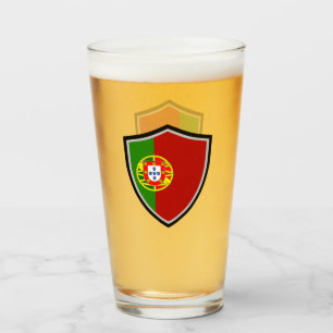 Portugiesische Flagge Glas