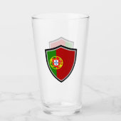 Portugiesische Flagge Glas (Vorderseite)