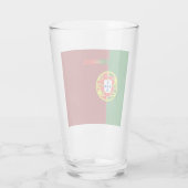 Portugiesische Flagge Glas (Rückseite)