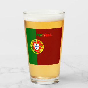 Portugiesische Flagge    Glas