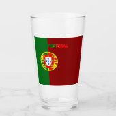 Portugiesische Flagge Glas (Vorderseite)