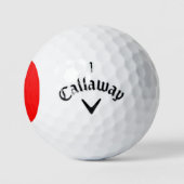 Portugiesische Flagge Golfball (Logo)