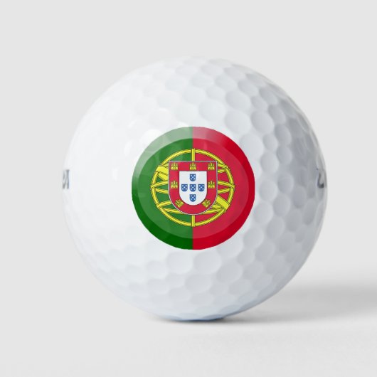 Portugiesische Flagge Golfball (Vorderseite)
