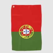 Portugiesische Flagge Golfhandtuch (Vorderseite)