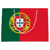 Portugiesische Flagge Große Geschenktüte (Vorderseite)