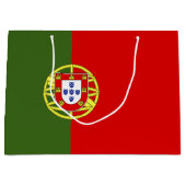 Portugiesische Flagge Große Geschenktüte (Vorderseite)