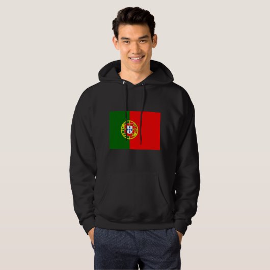 Portugiesische Flagge Hoodie (Vorne ganz)