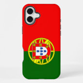 portugiesische Flagge iPhone Hülle (Rückseite)