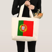 portugiesische Flagge Jumbo Stoffbeutel (Vorderseite (Produkt))