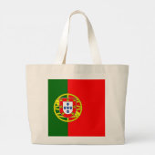 portugiesische Flagge Jumbo Stoffbeutel (Rückseite)
