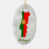 Portugiesische Flagge Karte Keramik Ornament (Rechts)