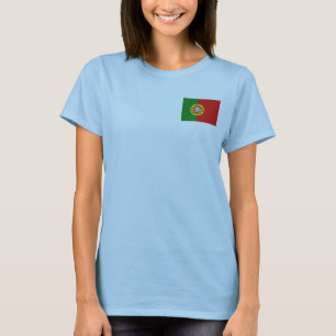 Portugiesische Flagge + Karte T - Shirt