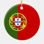 Portugiesische Flagge Keramik Ornament (Hinten)