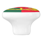 Portugiesische Flagge Keramikknauf (Seitenansicht)