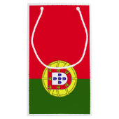 Portugiesische Flagge Kleine Geschenktüte (Rückseite)
