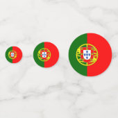 portugiesische Flagge Konfetti (Vorderseiten)