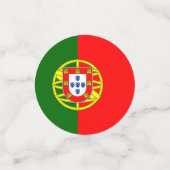 portugiesische Flagge Konfetti (Klein Vorderseite)