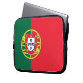 Portugiesische Flagge - Laptop-Sieb Laptopschutzhülle (Vorderseite Links)