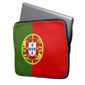 Portugiesische Flagge Laptopschutzhülle (Vorderseite Links)