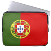 Portugiesische Flagge Laptopschutzhülle (Vorderseite)