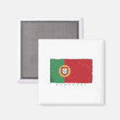 portugiesische Flagge Magnet (Vorderseite/Rückseite)