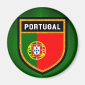 portugiesische Flagge Magnet (Vorne)