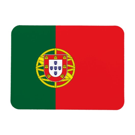 portugiesische Flagge Magnet (Horizontal)