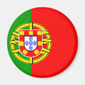 portugiesische Flagge Magnet (Vorne)