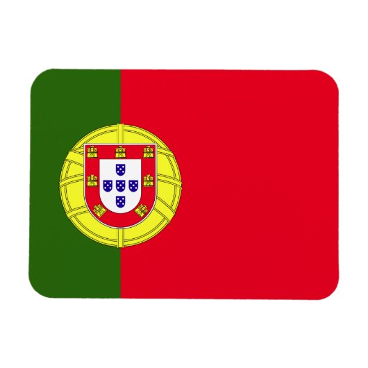 portugiesische Flagge Magnet (Horizontal)