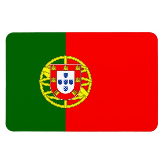 portugiesische Flagge Magnet (Horizontal)