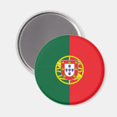 portugiesische Flagge Magnet (Vorderseite/Rückseite)