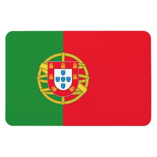 portugiesische Flagge Magnet (Horizontal)