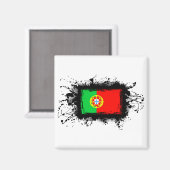 portugiesische Flagge Magnet (Vorderseite/Rückseite)