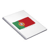 portugiesische Flagge Notizblock (Rechte Seite)