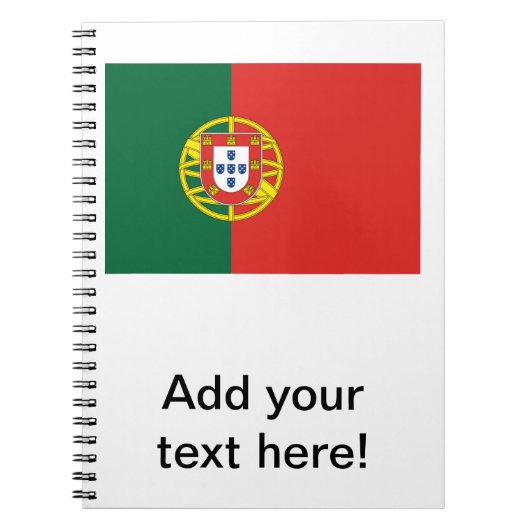 Portugiesische Flagge Notizblock (Vorderseite)