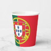Portugiesische Flagge Pappbecher (Links)