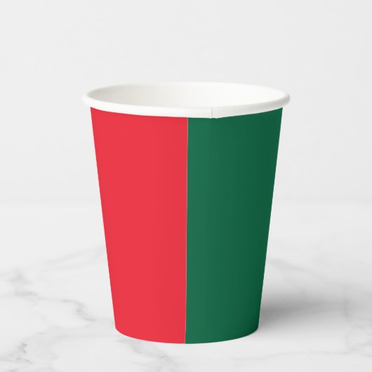 Portugiesische Flagge Pappbecher (Rechts)