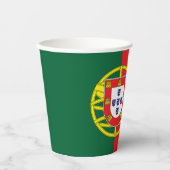 portugiesische Flagge Pappbecher (Vorderseite)