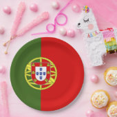 Portugiesische Flagge Pappteller (Party)