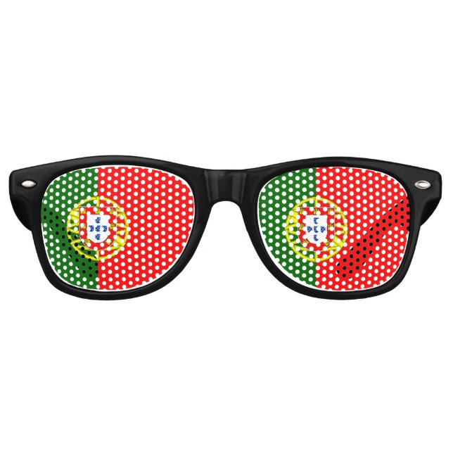 portugiesische Flagge Partybrille (Vorderseite)