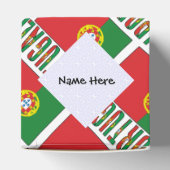 Portugiesische Flagge - Personalisiert Geschenkschachtel (Oben)