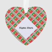 Portugiesische Flagge - Personalisiert Ornament (Rückseite)