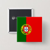 Portugiesische Flagge (Portugal) Button (Vorne & Hinten)