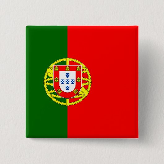 Portugiesische Flagge (Portugal) Button (Vorderseite)