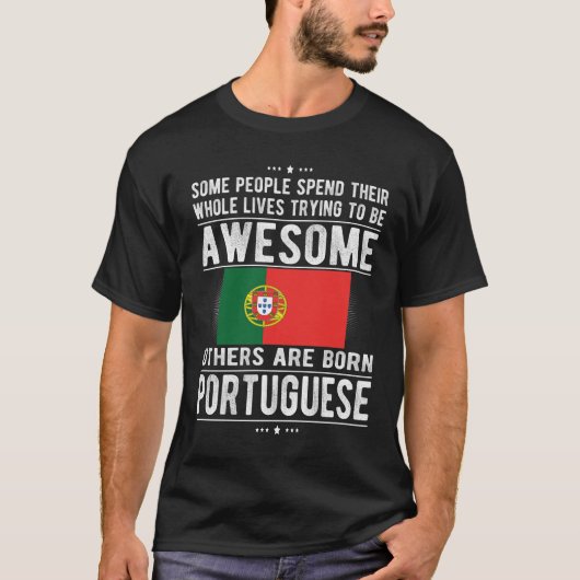 Portugiesische Flagge Portugal Kulturerbe Portugie T-Shirt (Vorderseite)