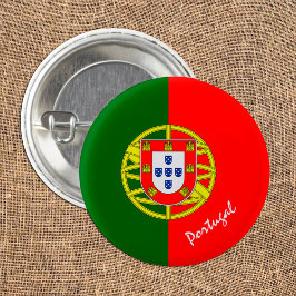 Portugiesische Flagge / Portugal Mode, Reise / Spo Button